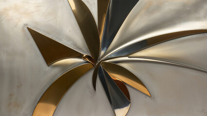 Wall Mural - Abstract Metal Sculpture