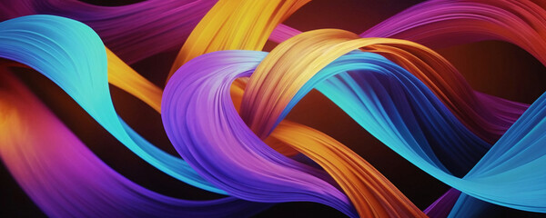 Wall Mural - abstract colorful swirls