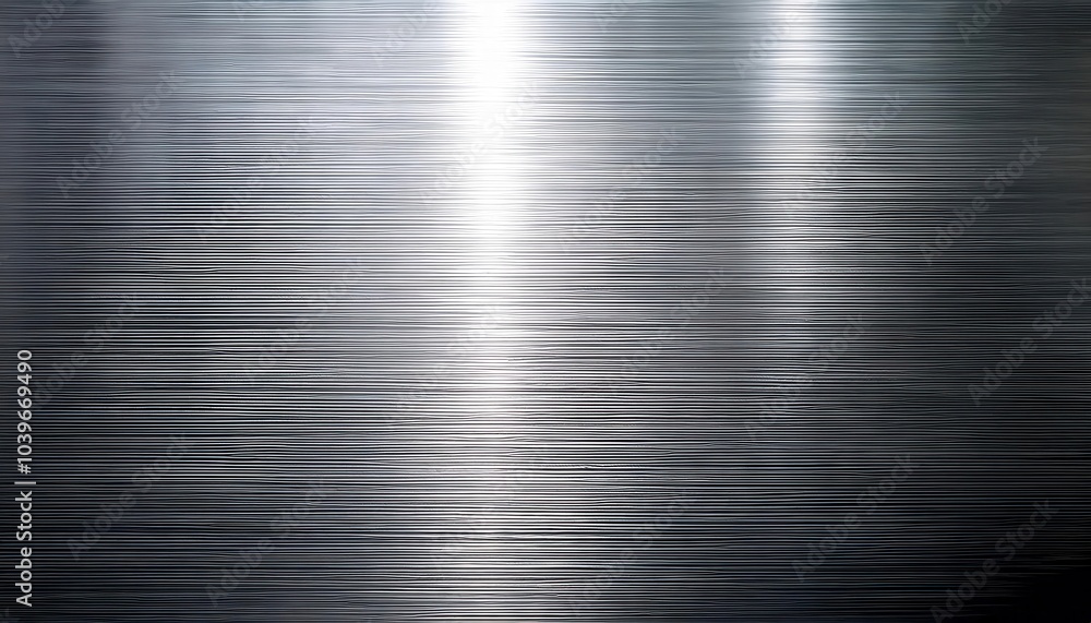 Brushed Silver Metal Texture with Fine Horizontal Lines. High ...