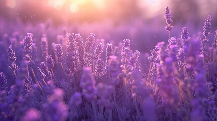 Aufkleber - Soft focus on lavender