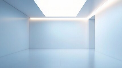 Poster - Bright Minimalist Interior Space with Soft Lighting