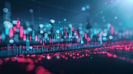 Aufkleber - Digital crypto currency money management idea, trading graph chart financial analysis symbol, financial investment technical analysis technology.