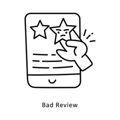 Wall Mural - bad Review isometric stock illustration. EPS File stock illustration