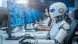 © Oleg - Artificial intelligence in the form of a robot performs important functions in the call center, helping to process a large flow of requests