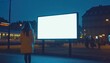 © Oleg - Big mock up of blank showcase billboard or advertising light box for your text message or media content at train station in the city, commercial, marketing and advertising concept
