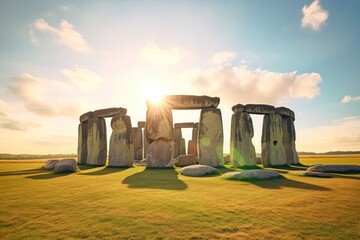 Wall Mural - Stonehenge landmark architecture archaeology.