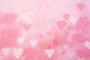 Poster - Valentine backgrounds painting pattern.