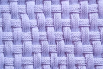 Canvas Print - Checkered pattern knitted wool texture clothing knitwear.