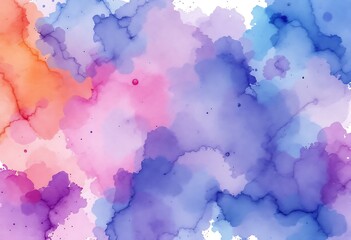 Wall Mural - vivid colorful watercolor wet texture background design abstract artwork