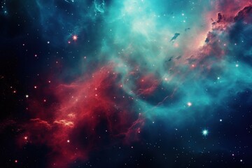 Canvas Print - Cosmic nebula space backgrounds astronomy.