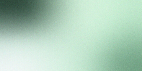 Poster - Green background grainy gradient smooth retro noise texture. Glowing light and dark backdrop noise texture effect. Mint Turquoise gradient background