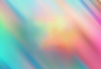 Leinwandbilder - Abstract background with blurred pastel colors and diagonal lines.