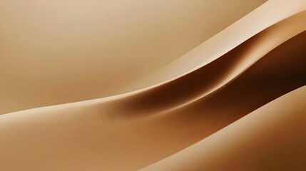 Wall Mural - Minimal Earthy Aesthetic with Smooth Light Brown Gradient Background