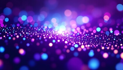 Wall Mural - wave of musical sounds. abstract background with interweaving of dots and lines. 3d rendering. music