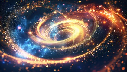 Wall Mural - Abstract swirling galaxy