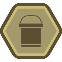 Wall Mural - Bucket Icon Design