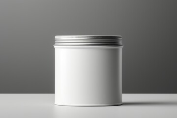 Sticker - Food container cylinder lighting gray.