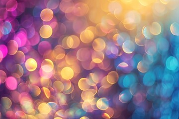 Wall Mural - Party pattern bokeh effect background light backgrounds glitter.