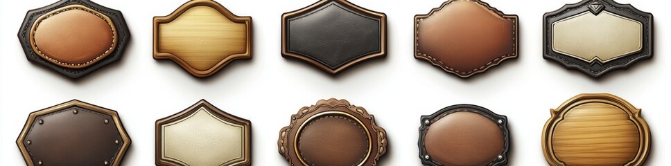 label with seam template on transparent background. vintage craft emblem design with string. round a