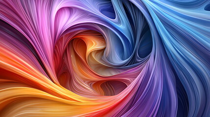 Poster - Vibrant whirls of color an exploration of abstract aesthetics in dynamic swirls for artistic inspiration and visual delight