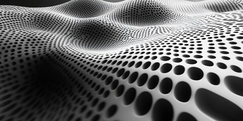 Wall Mural - modern monochrome halftone dot pattern, sleek design, graphic art, minimalist aesthetic, contemporar