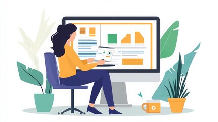 Professional evaluating website design features and user interface on a laptop, focused on optimizing user engagement and experience