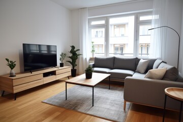 Canvas Print - Rental apartment architecture furniture building. Image .