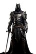 © Rawpixel.com - Black knight sword weapon white background.