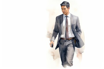 Canvas Print - Blazer adult tie man.