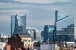 © Werner - High angle view over the business district and a residential area in Jette, Brussels Capital Region, Belgium, OCT 16, 2024