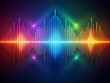 © Four888 - Minimalist Audio Spectrum Visualizer with Equalizer Lines in Motion for Music Enthusiasts