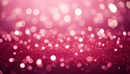 vibrant glowing luminous pink bokeh light sparkle abstract background, warmth captivating festive & 