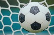© Preeyanuch - A close-up of a soccer ball caught in a net, symbolizing victory and the excitement of the game.
