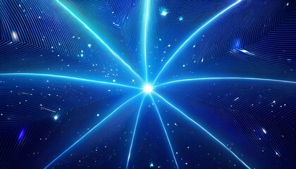 Wall Mural - abstract blue background with stars