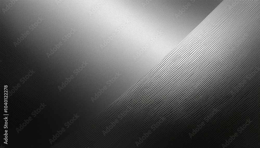 abstract silver metal texture background with a grainy effect and light ...