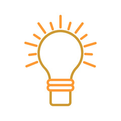 Wall Mural - Light Bulb Vector Icon