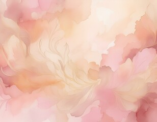Wall Mural - light pink and beige watercolor background with subtle pastel tones perfect for elegant designs or artistic projects that need an air of softness and sophistication