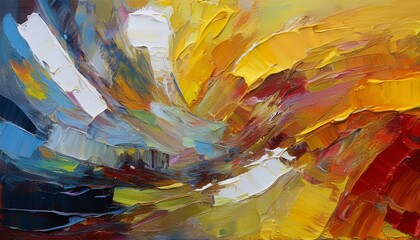 Wall Mural - oil painting abstract texture background