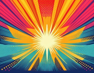 Wall Mural - playful pop art background featuring zing dynamic visuals bold patterns colorful