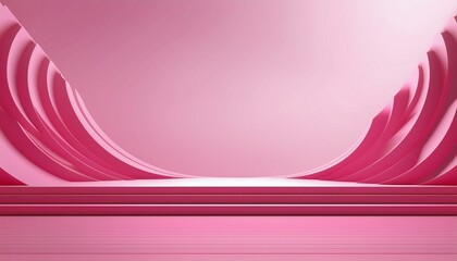 Wall Mural - silhouette pink abstract background with white platform