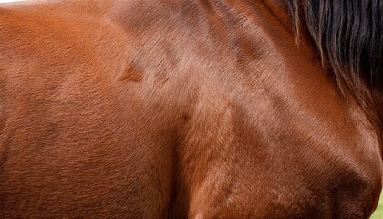 textured pelt of a brown horse