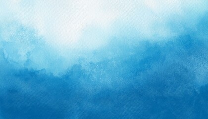 Wall Mural - watercolor background art abstract surface blue watercolor painting textured design on white paper b