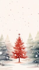 Canvas Print - Christmas Wallpaper outdoors nature.