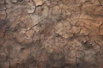 Canvas Print - Texture ground soil mud.