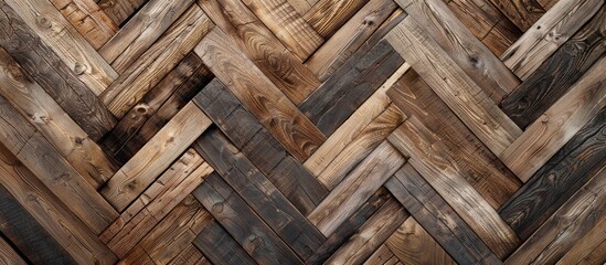 Wall Mural - Wooden pattern background for work and design with copy space image