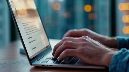 person using screen reader with limited vision
