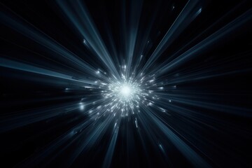 Wall Mural - Hyperspace light speed travel effect