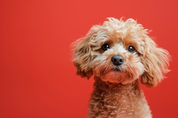 Poster - Maltipoo dog mammal animal poodle.