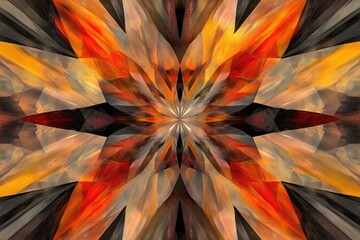 Wall Mural - An abstract design showcasing vibrant colors and intricate patterns, perfect for creative projects and visual art inspiration.