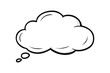 © GStock - Line art thought bubble thinking cloud vector